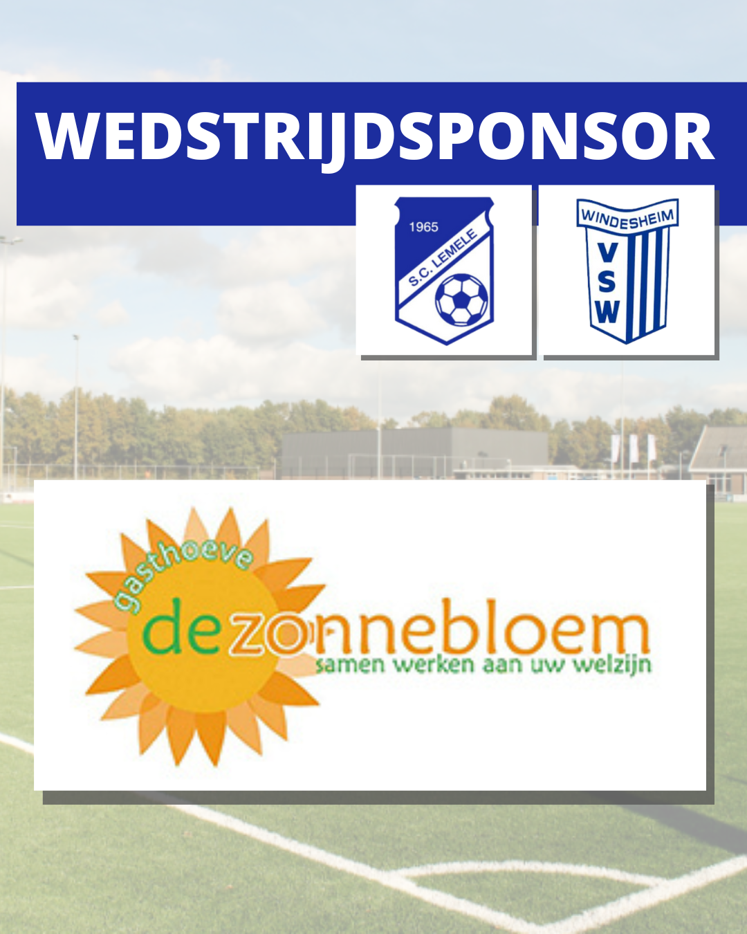 Wedstrijdsponsor 18 april - Gasthoeve de Zonnebloem