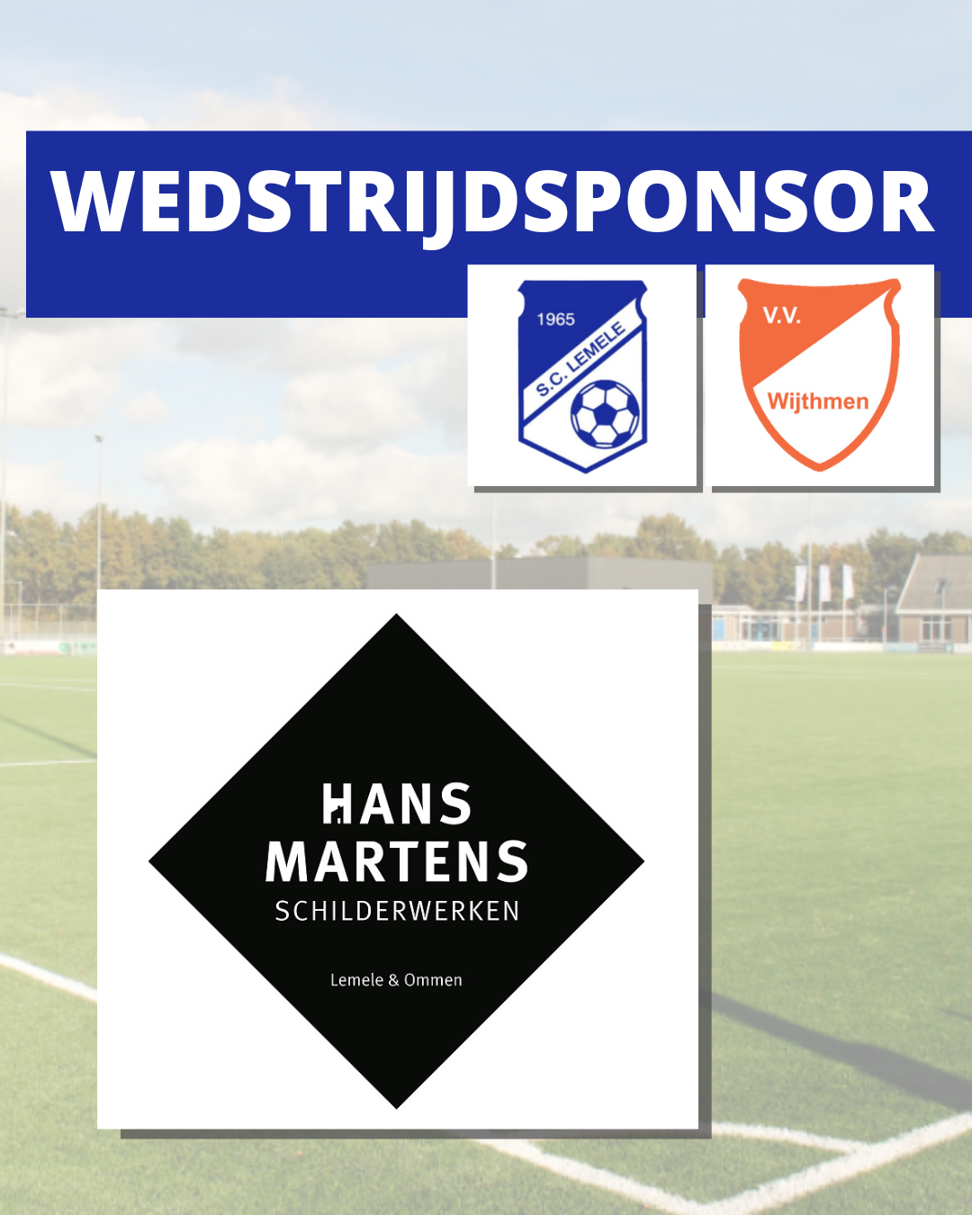 Wedstrijdsponsor 25 oktober - Hans Martens Schilderwerken