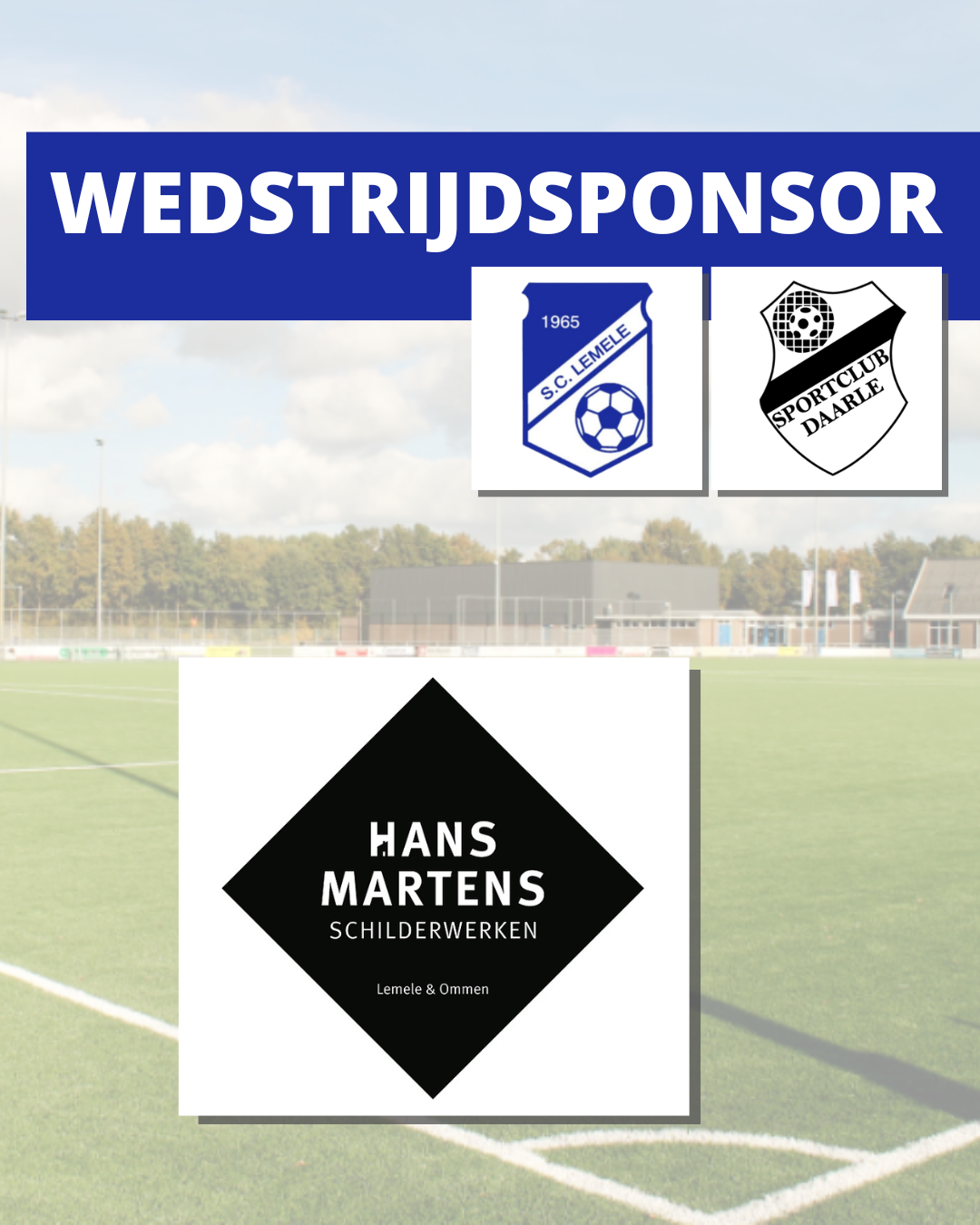 Wedstrijdsponsor 26 september - Hans Martens Schilderwerken