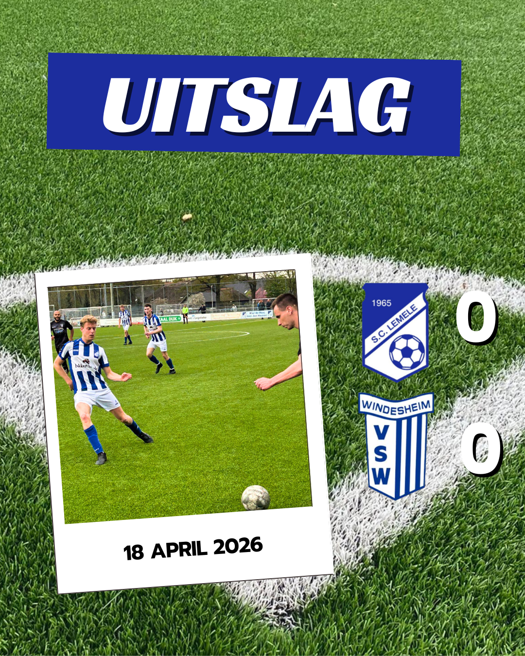 Wedstrijdverslag SC Lemele - VSW