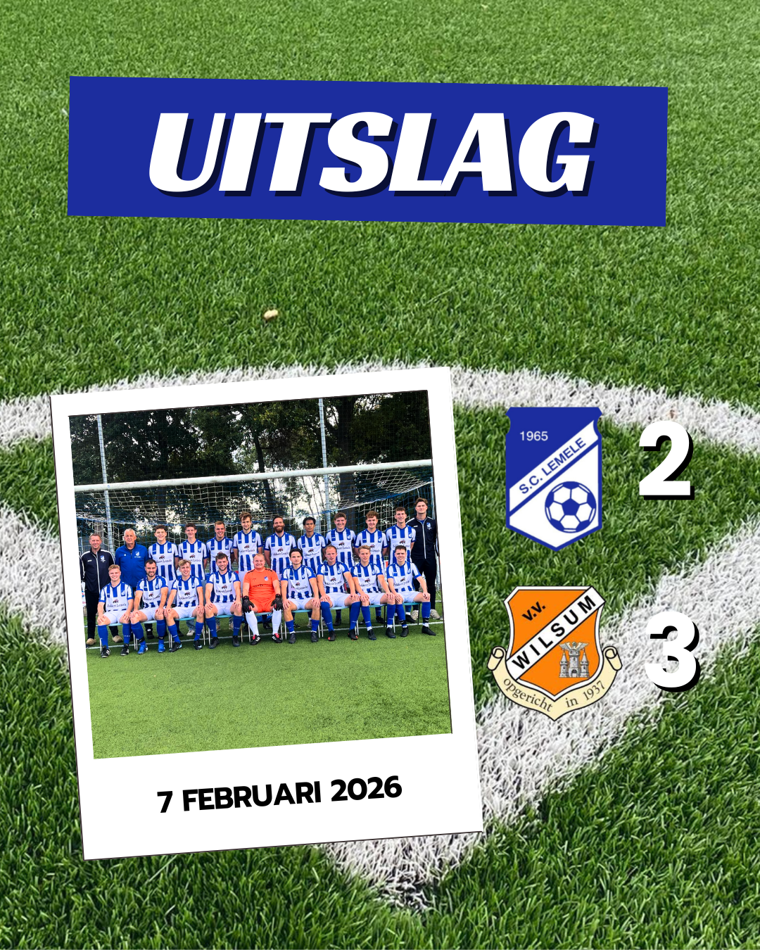 Lemele komt tekort tegen Wilsum