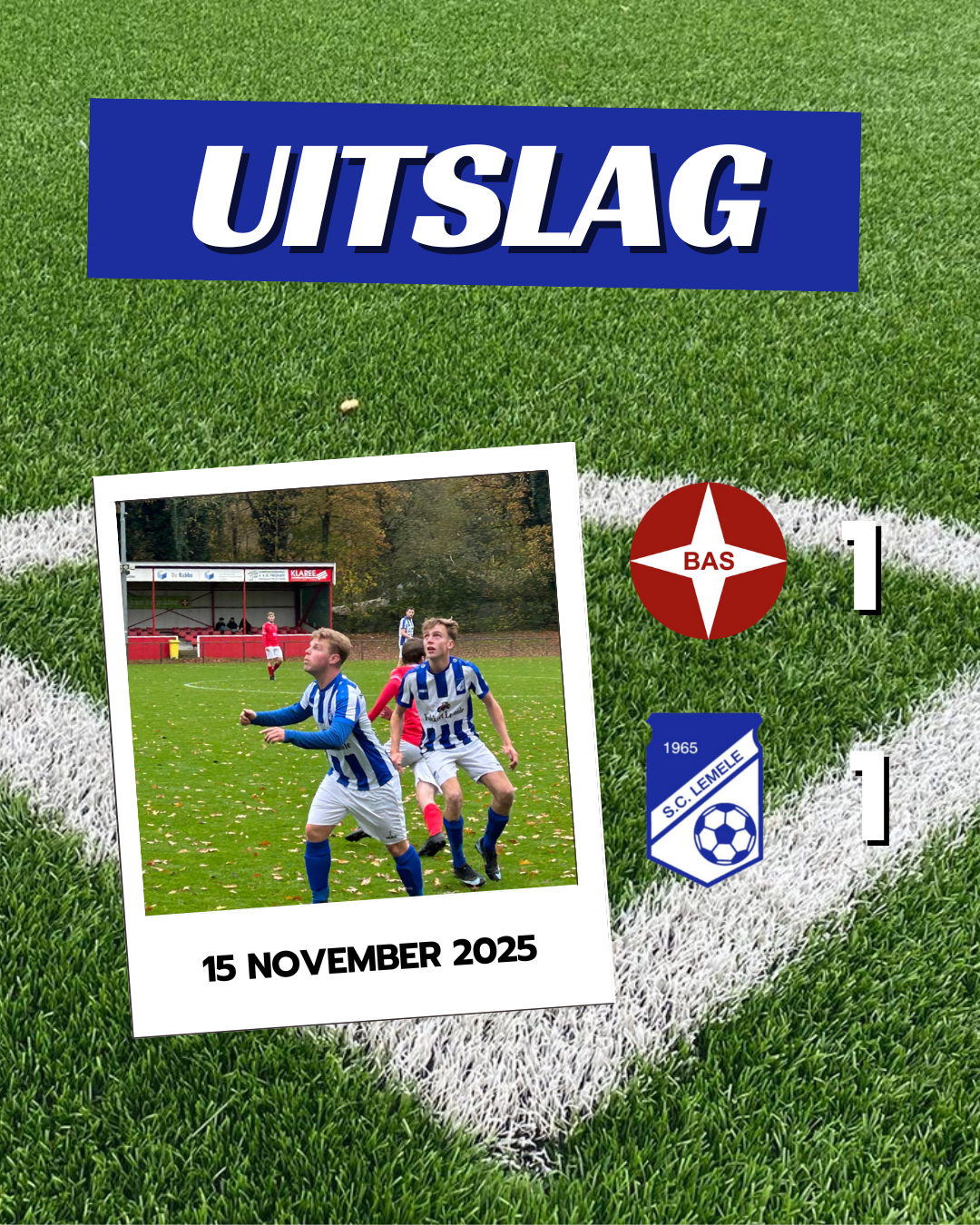 Lemele houdt een punt over aan het duel met BAS