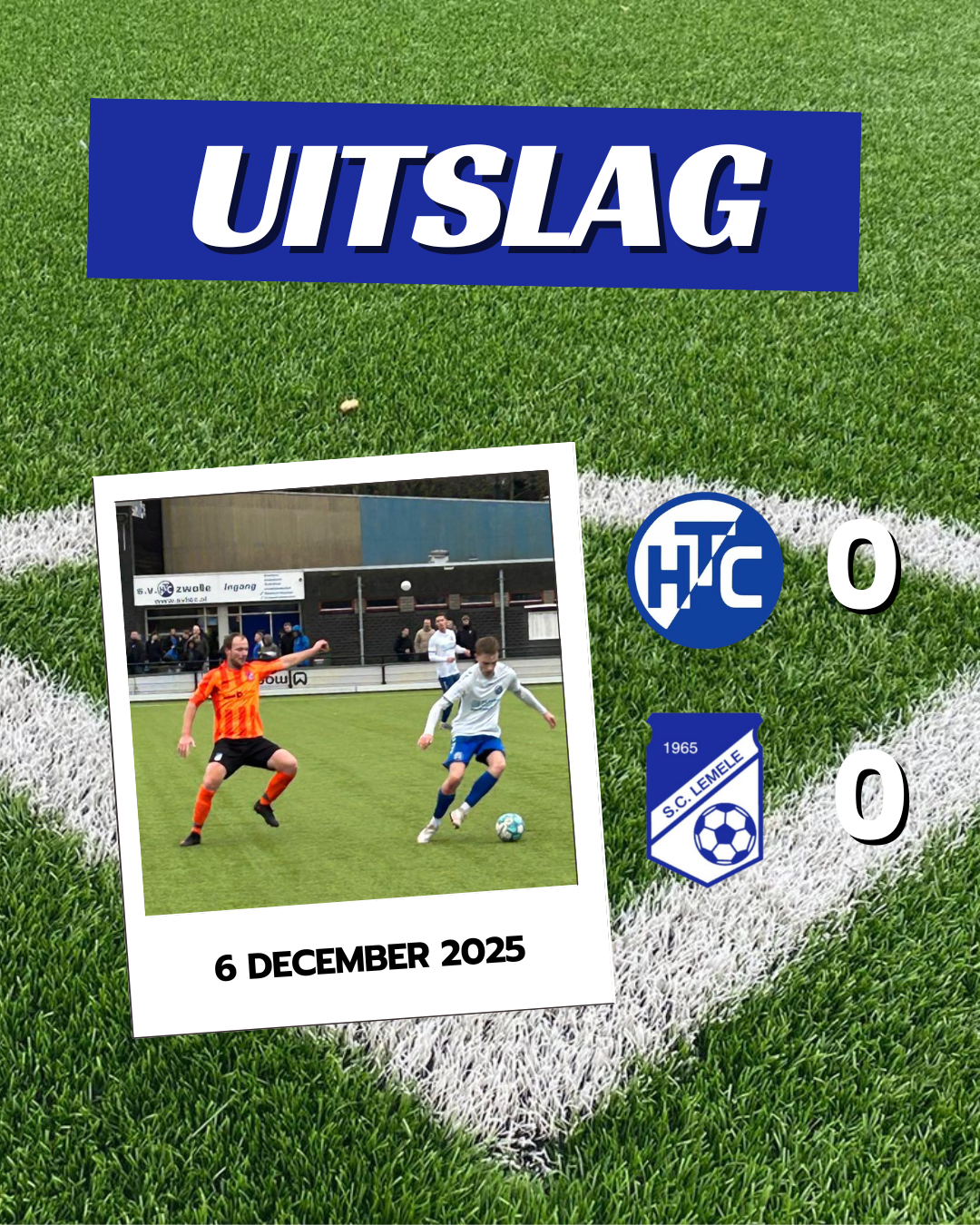 Lemele sluit 2025 af met een bloedeloos gelijkspel in Zwolle